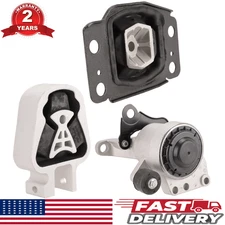 3pc Motor Mount Set for 13-18 Ford Fusion 2.0L Engine AT Auto Transmission