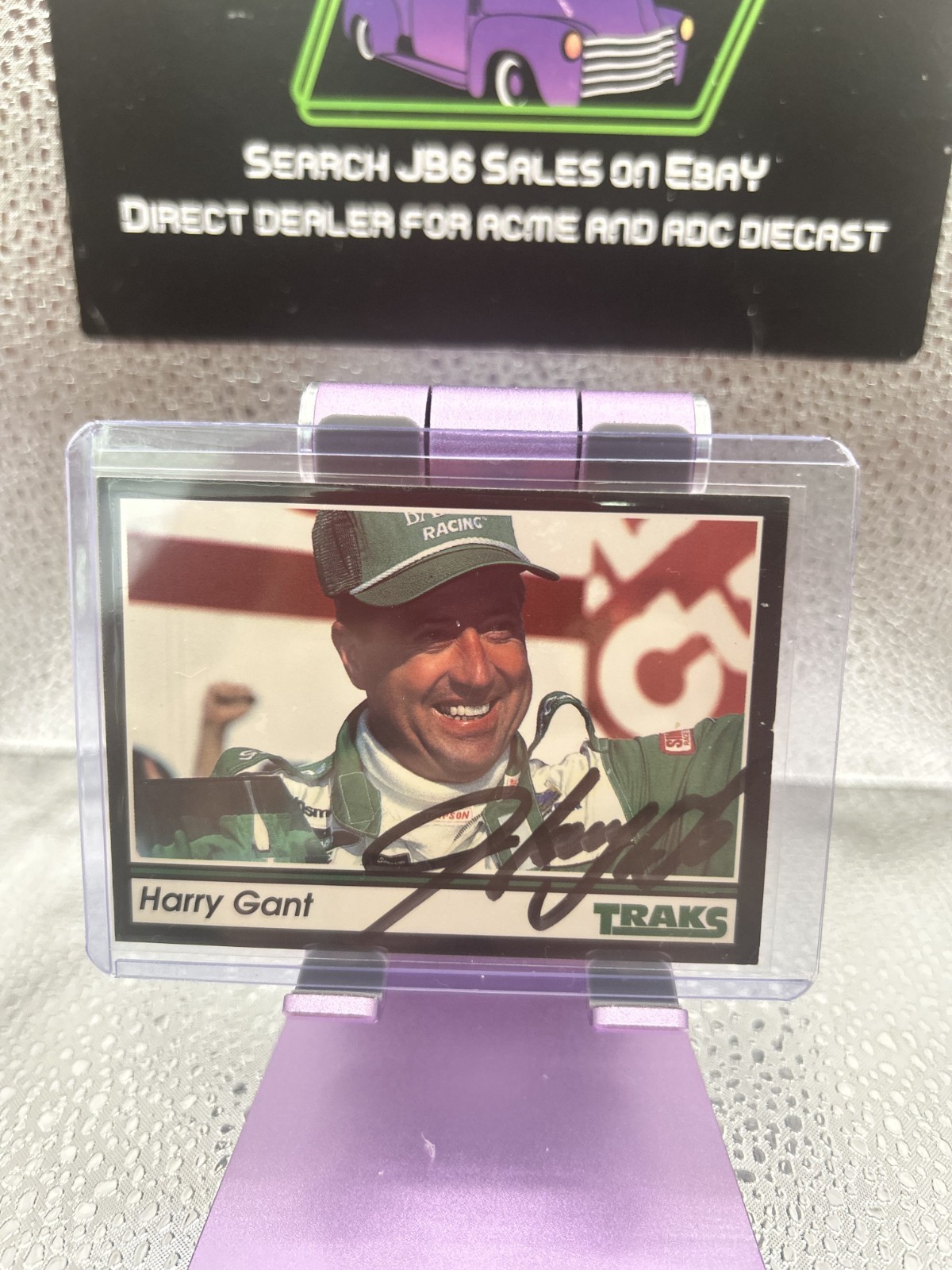 1991 Traks - Harry Gant #33 Hand Signed