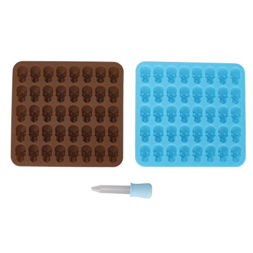 Totenkopf Silikonform Eiswürfelform Für Halloween Dekoration Dessert Schokola KU - Bild 2 von 24