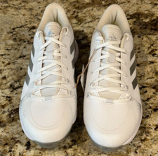 NWT Adidas PureHustle 2 Womens Softball Metal Cleats White FY4387 SZ 7.5 D7