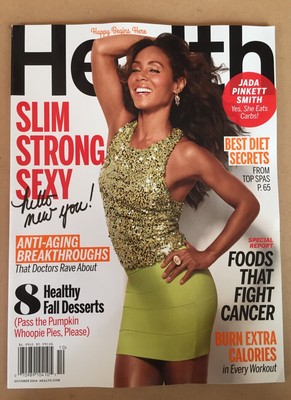 Health Jada Pinkett Smith Anti Aging Healthy Desserts Oct 2014 FREE SHIPPING!
