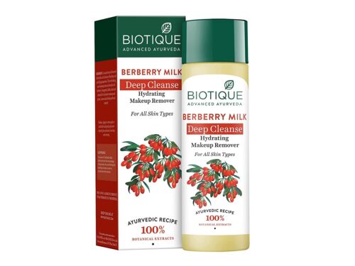 Biotique Berberry Milk Deep Cleanse Hydrating Makeup Remover 120 ml - Afbeelding 1 van 5