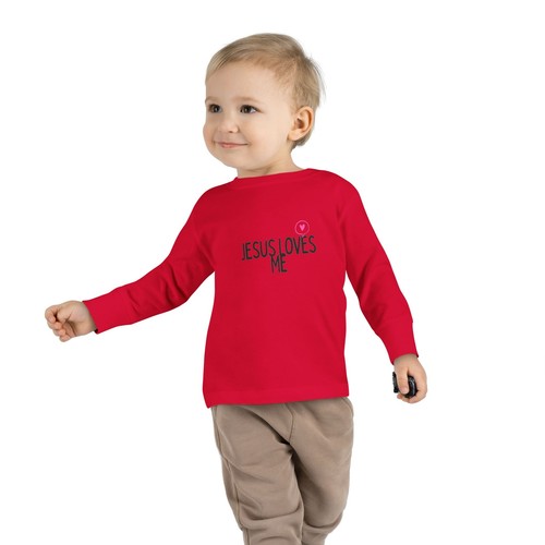 Jesus Loves Me Toddler Long Sleeve Tee - Picture 20 of 21