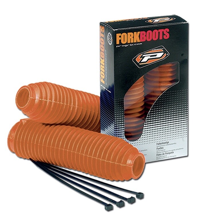 Housses amortisseur PROGRIP orange pour vos sorties enduro en forêt