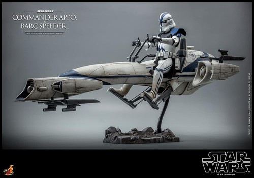 Hot toys Star Wars The Clone Wars Commander Appo & BARC Speeder 1/6 Scale Figure - Picture 9 of 13