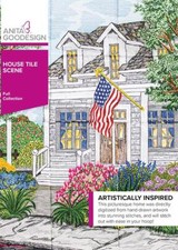House Tile Scene Anita Goodesign Embroidery Machine Design CD NEW