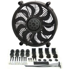 Derale 16214 14" High Output Single RAD Pusher/Puller Fan with Premium Mount Kit