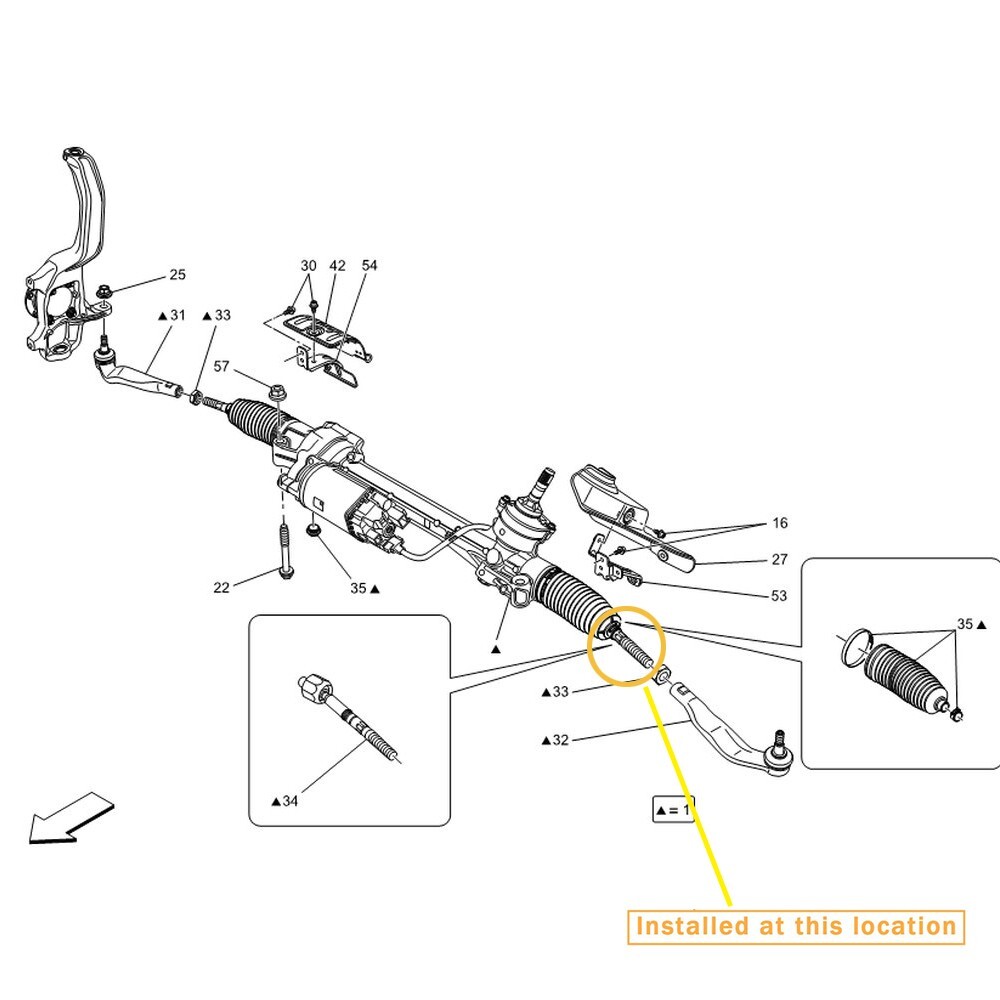 🚚  Maserati Levante Inner Tie Rod Ball Joint OE：673007164