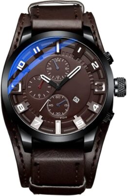 NEW Men's Watches Trillani Iconic Style Espresso Brown Dial World Class Technolo