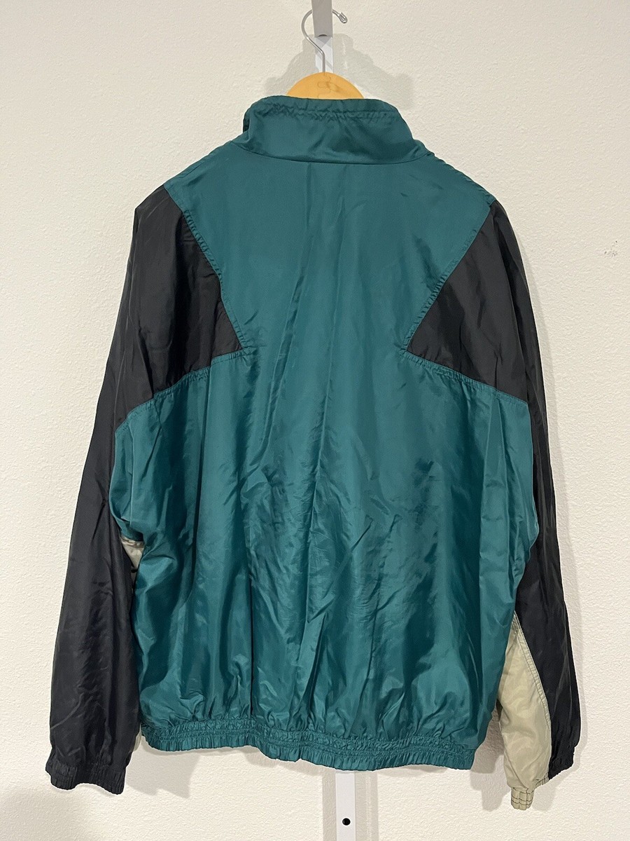 Vintage Nike Black Tag Green White Full Zip Windbreaker Vintage Nike Black Tag Green White Full Zip Windbreaker