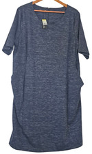 Covington Sheath Dress Navy Blue Spackle Career Sz 3X NWT Career Casual Pockets