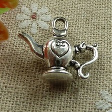 Free Ship 50 pcs tibetan silver teapot charms 21x19mm L-1485