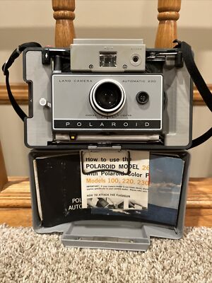 polaroid automatic 230 land camera vintage With Case And