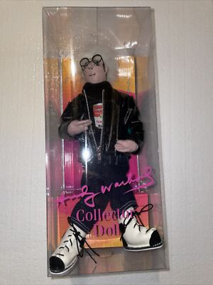 NEW 2000 OFFICIAL ANDY WARHOL COLLECTOR DOLL CAMPBELL SOUP IN FACTORY BOX. 