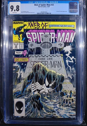 Web of Spider-Man #32 CGC 9.8 White pages ZECK COVER