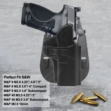 Holster Fit S&W M&P 9 M2.0 M&P 9 CORE M2.0 PRO Series 5" MP 2.0 Full Size Pistol
