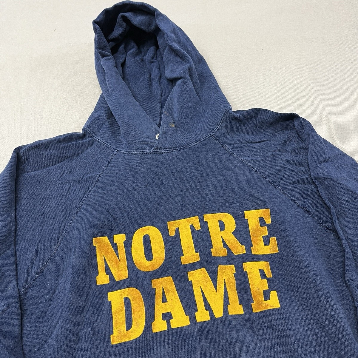 Vintage 80s Champion Notre Dame Logo Hoodie Sweatshirt Navy Vintage 80s Champion Notre Dame Logo Hoodie Sweatshirt Navy