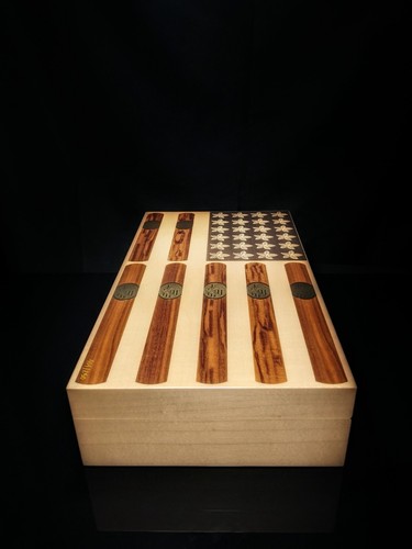 Humidor de cigarros Elie Bleu Stars & Stripes 110 unidades nuevo en caja hecho en Francia - Imagen 19 de 24