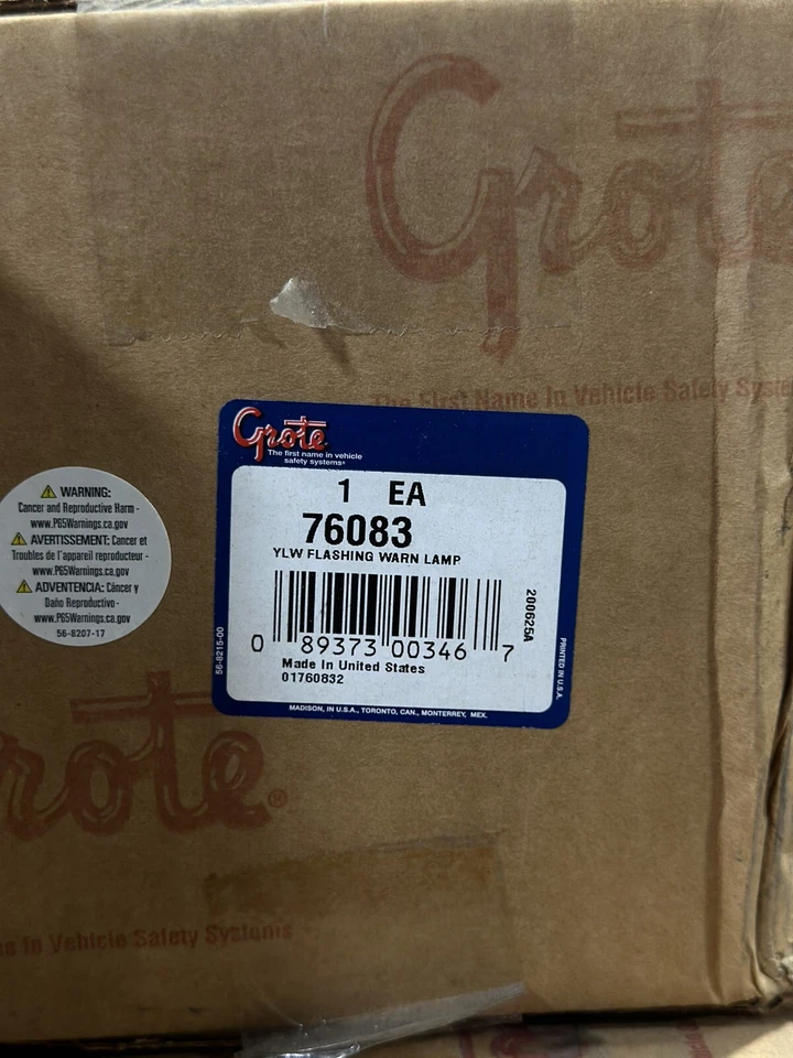 Grote 76083 Yellow Economy 360º Flashing Auxiliary Warning Light - Image 2 of 2