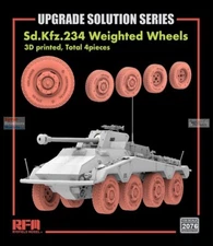 1/35 Rye Field Model #2076 SdKfz.234 Weighted Wheels Set Type A For RFM Kit