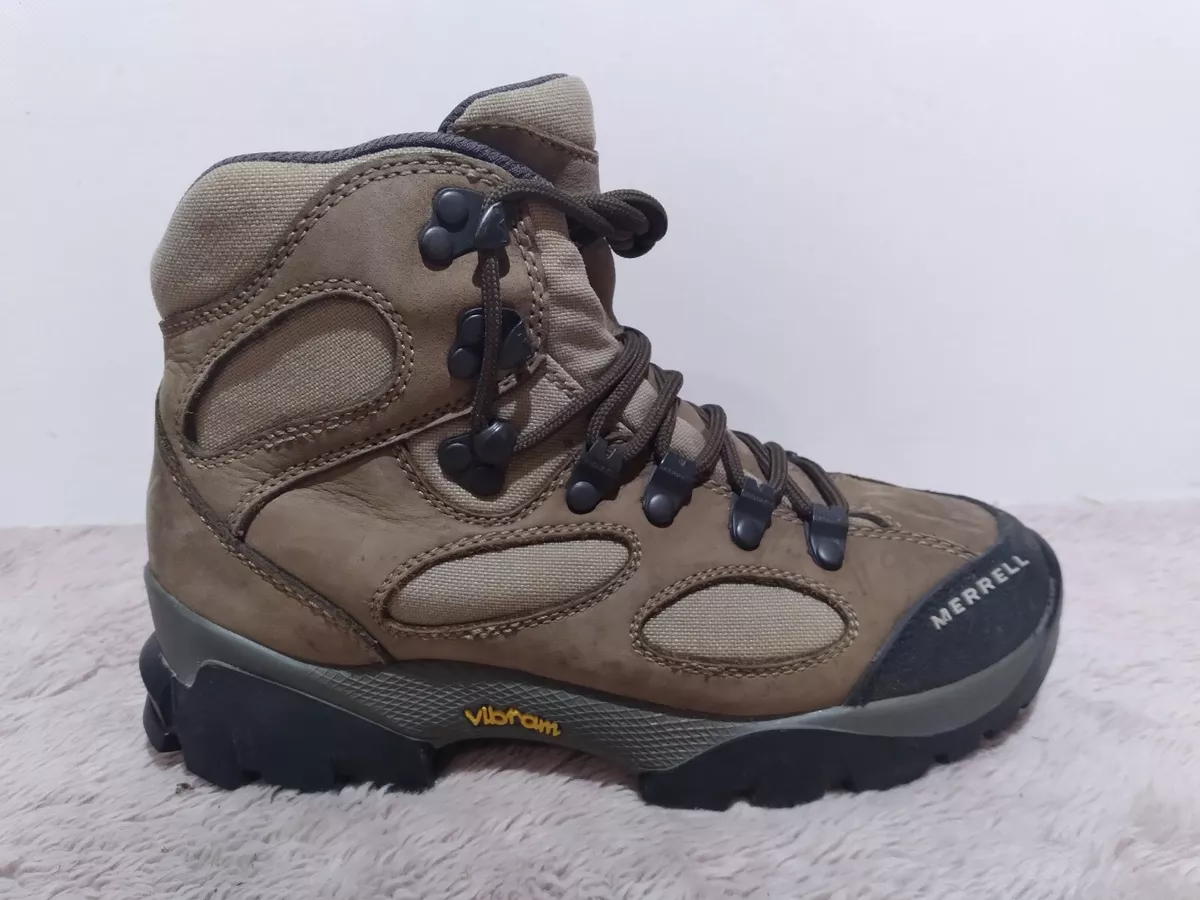 Merrell Sawtooth Walnut Womens Hiking Trail Boots Shoes 50744 Size 6 Brown | eBay