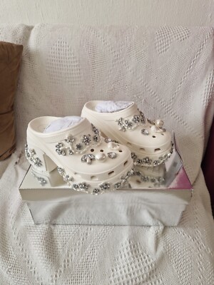 Simone Rocha X Crocs Siren Clog white Uk7 EU 39-40Brand New In