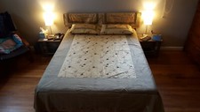 Silk duvet cover with 4 pillow covers