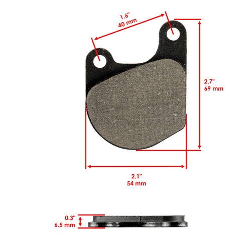 Brake Pads for Harley Davidson Xls 1000 Roadster 1979 1980 1981 Front Rear Pads - Picture 3 of 7