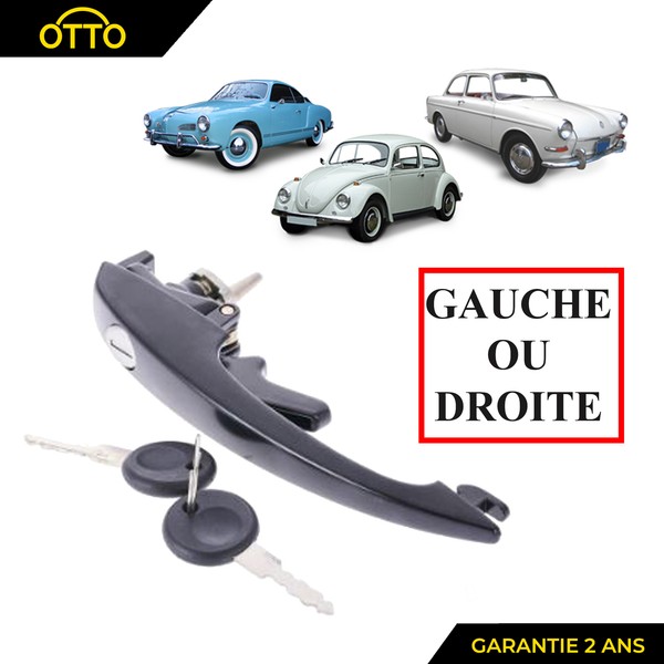 Schloss + 2 SchlüSsel TüRgriff Vorne FüR Coccinelle Karmann 111837205H 041-image