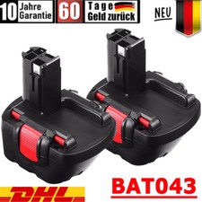 2X Original Akku 12V Für Bosch BAT043 BAT045 2607335262 PSR 12VE-2 GSR 4800mAh