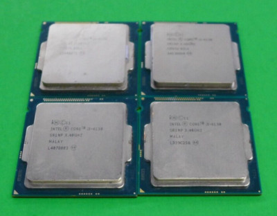 (Lot of 4) Intel i3-4130 Dual Core CPU Processor 3.40GHz LGA1150 SR1NP