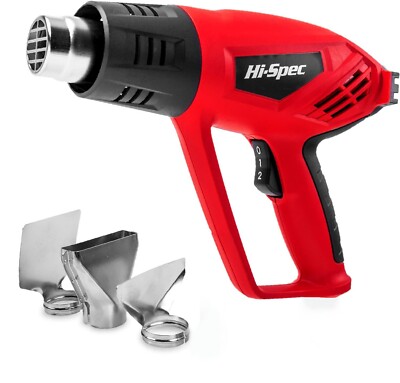 2000 Amazon E Heißluftpistole 2000W 50-550°C 250-500L/min NEU + gratis Schrumpfschlauch