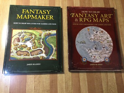 Fantasy Mapmaker RPG cartography - Lot of 2 books