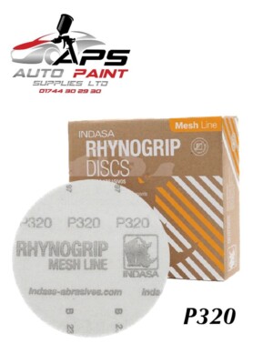 Indasa Rhynogrip Mesh Line Schleifscheiben 150 mm 50er Pack P 320er Körnung kein Abranet