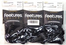 3 x Feetures Elite Max Cushion No Show Tab Black Large