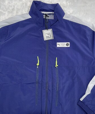 Puma Parquet Warm Up Basketball Jacket Men's Size 2X-Large Navy #599932-01  | eBay