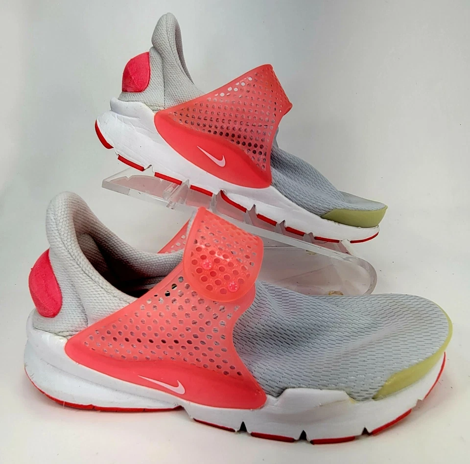 Jóvenes Niñas Calcetín Dardo GS Zapatos Atléticos Platino Puro/Rosa 904277-001 Talla 5Y Foto 2 de 4