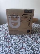 EUHOMY Ice Maker Machine Countertop Ice Cube Maker, Self-Cleaning Function