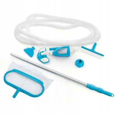 INTEX Deluxe-Poolreinigungsset Staubsauger Bodensauger Pool mit Kescher 5-tlg