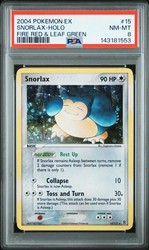 Snorlax 15/112 Holo Rare EX FireRed & LeafGreen