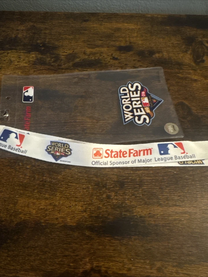 2009 WORLD SERIES Ticket Holder & Lanyard Yankees Phillies State Farm - Image 4 of 4