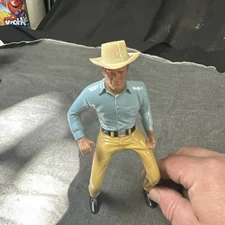 1959 RARE Four Star "The Rifleman" Chuck Connors USED Vintage Toy FIGURE W Hat