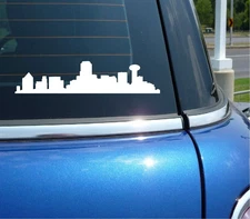 DALLAS TEXAS SKYLINE LONE STAR GRAPHIC DECAL STICKER ART CAR WALL