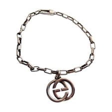 GUCCI Bracelet Interlocking Slightly Worn and Stained