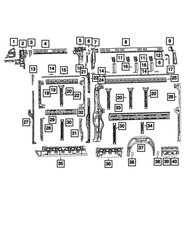 Genuine Mopar D Pillar Upper Reinforcement Right 68134183AA