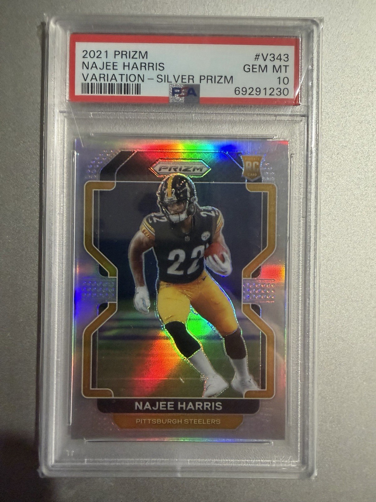 Najee Harris Panini Prizm #V343 Silver