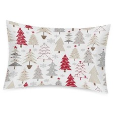Christmas Xmas Tree Satin Pillowcase for Hair and 20" x 30" Christmas Trees