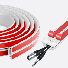 Canalina Passacavi Adesiva,Canalina Passacavi,Canaletta per Elettrici,Adatta a T