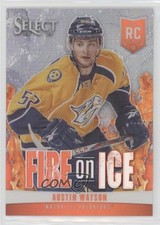 2013-14 Panini Select Fire on Ice Rookies Silver Prizm 15/25 Austin Watson 4ry
