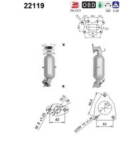 AS 22119 Katalysator FüR Civic IX 1.8 02.12-12.16 Honda